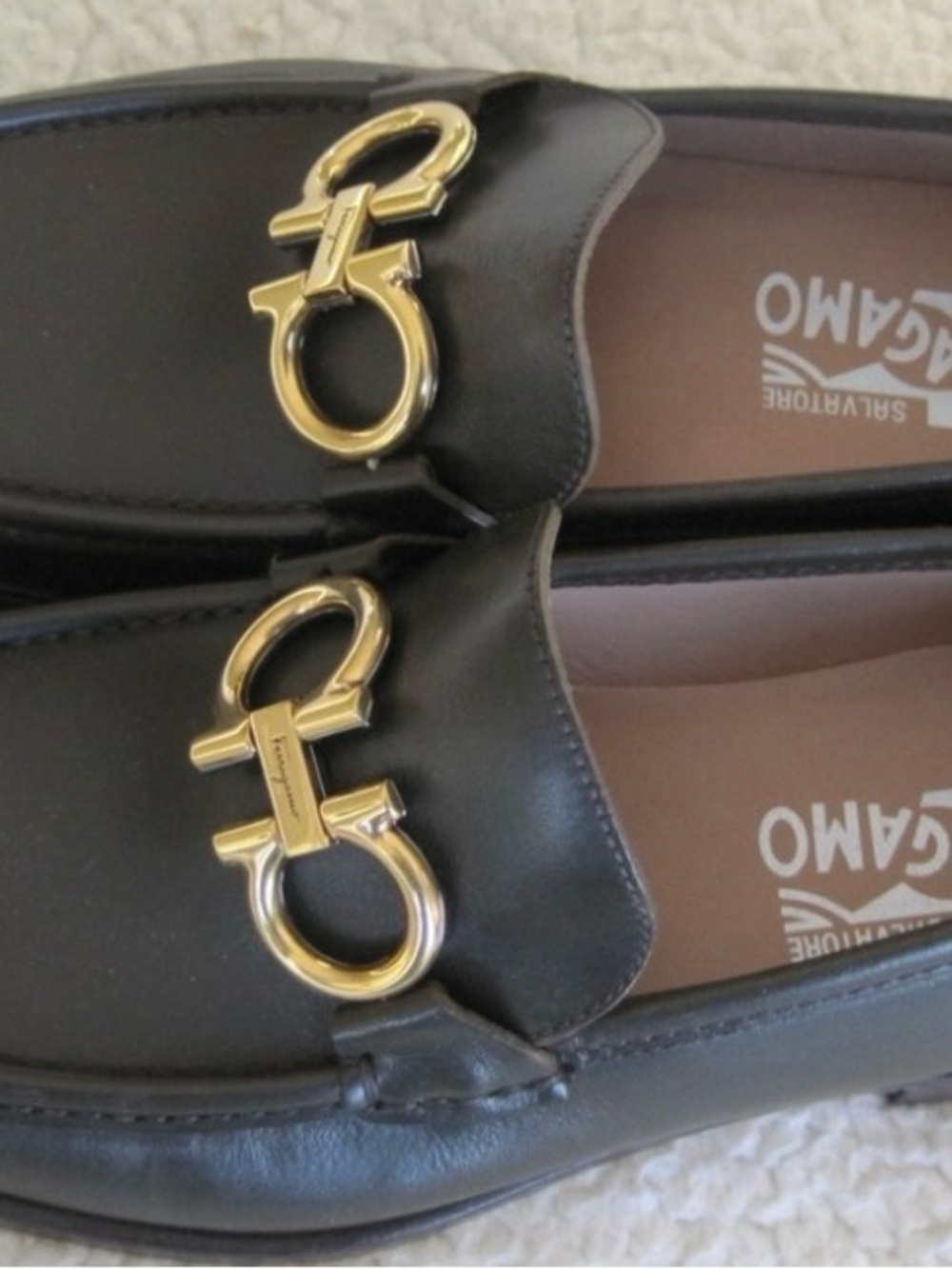 COPY - Men's Black Loafers with Gold Accent
